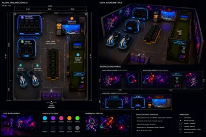 Planet Revo — plano y gráficos de muros